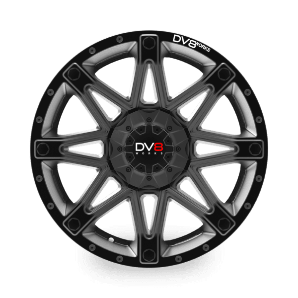 DV8 Works Armoured 18" alloy wheels - Black - Image 2