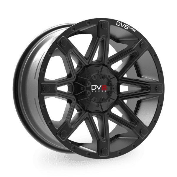 DV8 Works Armoured 18" alloy wheels - Black