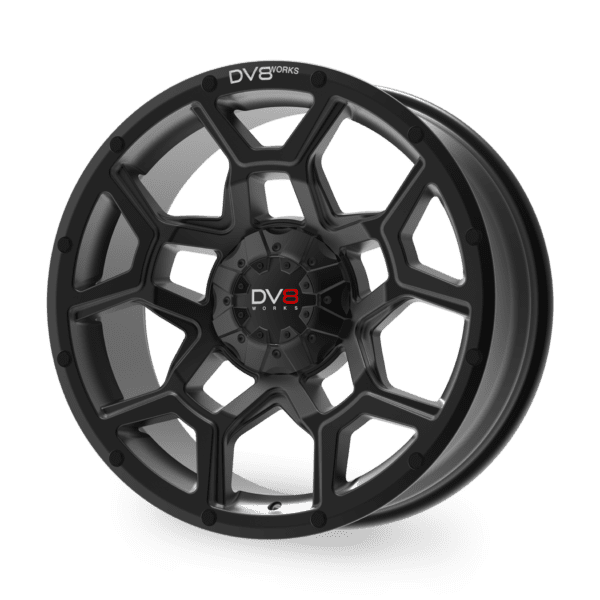 DV8 Works Hornet 20" alloy wheels - Black - Image 4