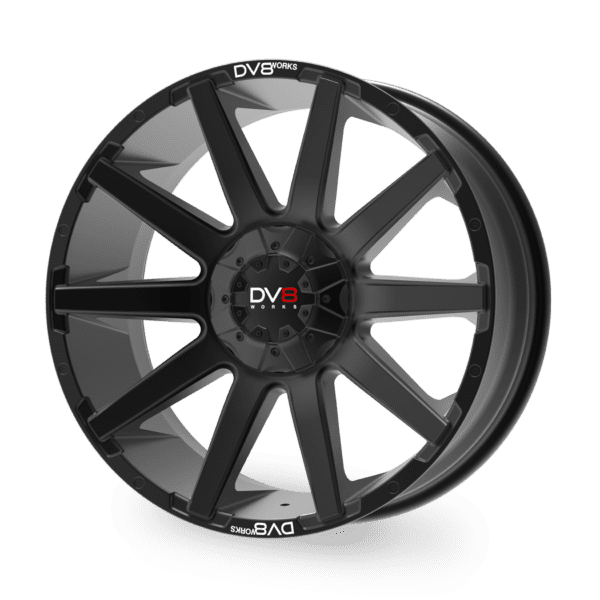 DV8 Works Vortex 20" alloy wheels - Black - Image 3