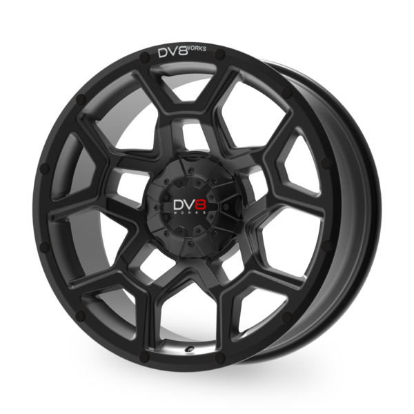 DV8 Works Hornet 20" alloy wheels - Black - Image 4