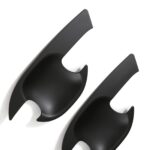 Ford Ranger T6 Black Door Handle Inserts=